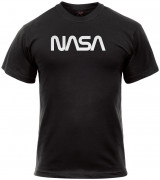 Rothco Authentic NASA Worm Logo T-Shirt Black 2144