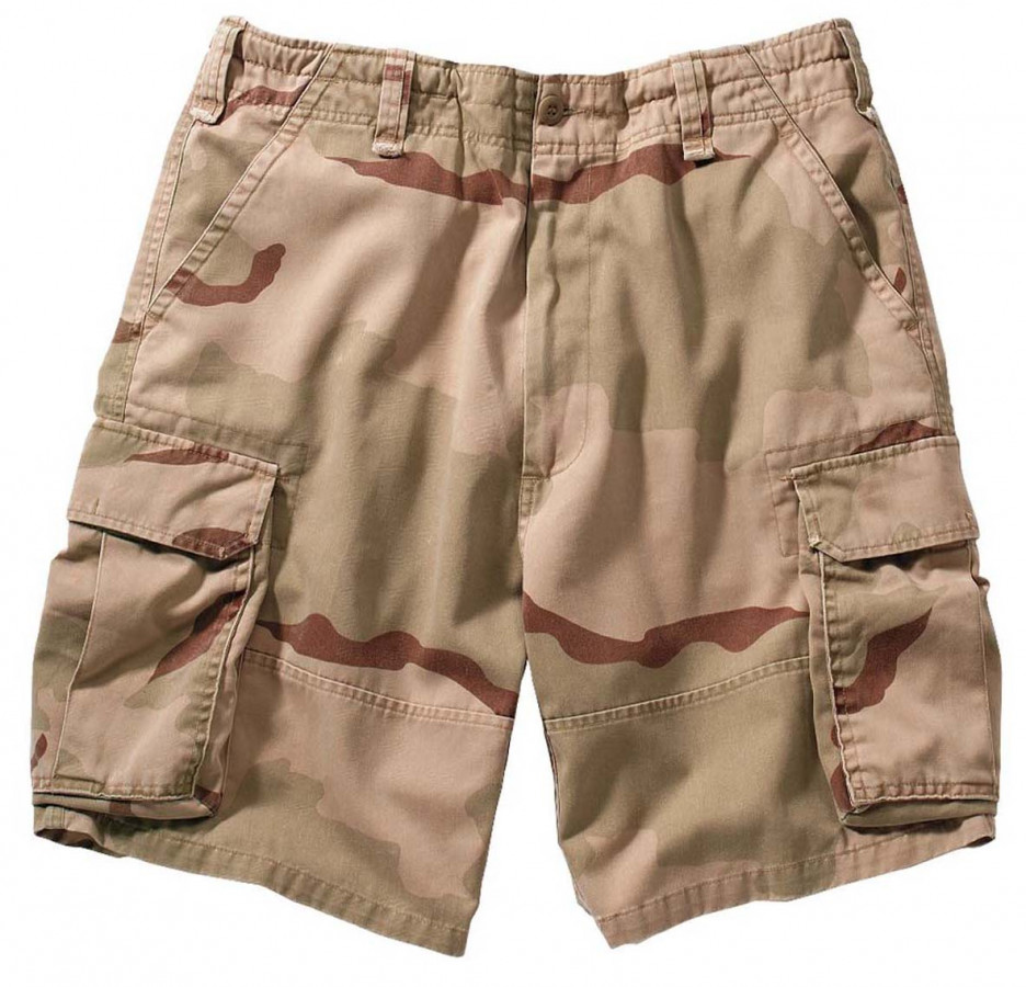 Rothco Vintage Paratrooper Cargo Shorts Tri Color Desert Camo 2150