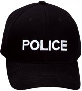 Бейсболка Rothco Baseball Cap - Black w/ POLICE