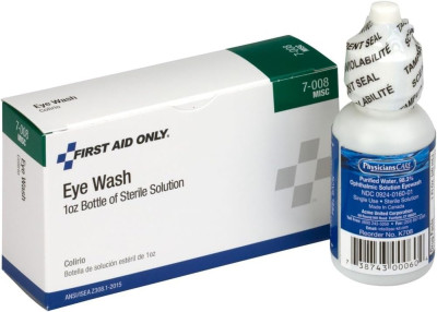 Стерильный офтальмологический раствор для промывания глаз в экстремальных условиях First Aid Only Emergency Sterile Eye Wash Solution ( 29.5 мл), фото