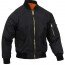 Лётная куртка облегченная черная Rothco Lightweight MA-1 Flight Jacket Black 6320 - Лётная куртка облегченная черная Rothco Lightweight MA-1 Flight Jacket Black 6320