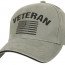 Бейсболка винтажная оливковая с флагом США и надписью "ВЕТЕРАН" Rothco Vintage Veteran Low Pro Cap 3599 - Бейсболка ветерана США Rothco Vintage Veteran Low Pro Cap 3599