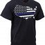 Футболка с картой США и синей полосой Rothco Thin Blue Line America Map T-Shirt 1851 - Футболка с картой США и синей полосой Rothco Thin Blue Line America Map T-Shirt 1851