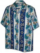 Men's Hawaiian Shirts Allover Prints 410-2750 Blue