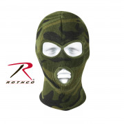 Rothco Deluxe Camo 3-Hole Face Mask Woodland Camo