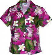 Pacific Legend Tropical Monstera Hawaiian Shirts - 348-3688 Pink