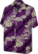 Men's Hawaiian Shirts Allover Prints 410-3876 Purple
