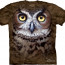 Футболка The Mountain T-Shirt Great Horned Owl Head 103447 - Футболка с совой The Mountain T-Shirt Great Horned Owl Head 103447