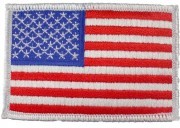 Rothco U.S. Flag Patch - Full Color with White Border / Forward  (77 x 51 мм) 2777