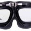 Винтажные очки авиатора Rothco Aviator Style Goggles Black w/ Clear Lens 10390  - Очки пилотов винтажные Rothco WWI Aviator Style Goggles - Black w/ Clear Lens - 10390 