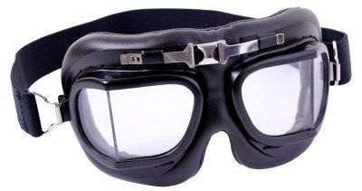 Винтажные очки авиатора Rothco Aviator Style Goggles Black w/ Clear Lens 10390 , фото