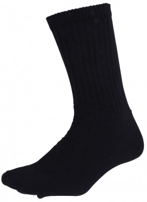 Elder Hosiery Athletic Crew Socks Black - 6429, фото