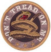 Rothco Don't Tread On Me Round Morale Patch 73193
