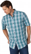 Wrangler Authentics Short Sleeve Classic Plaid Shirt Brittany Blue Plaid
