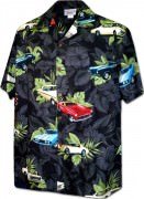 Men's Hawaiian Shirts Allover Prints - 410-3882 Black
