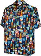 Men's Hawaiian Shirts Allover Prints - 410-3884 Navy