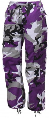 Женские брюки фиолетовый камуфляж Rothco Womens Paratrooper Ultra Violet Camo 3783, фото