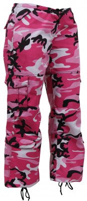 Розовые женские камуфлированные брюки Rothco Womens Paratrooper Pink Camo 3781, фото