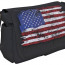 Сумка почтальона хлопковая черная с флагом США Rothco Distressed U.S. Flag Canvas Messenger Bag 5418 - Сумка почтальона хлопковая черная с флагом США Rothco Distressed U.S. Flag Canvas Messenger Bag 5418