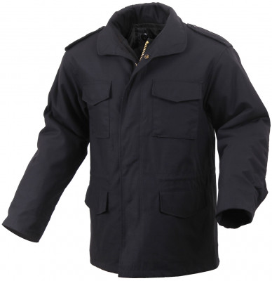 Полевая куртка с утепляющей подстежкой черная Rothco M-65 Field Jacket Black 8444, фото