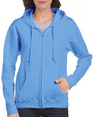 Толстовка Gildan Women's Heavy Blend Full-Zip Hooded Sweatshirt Carolina Blue, фото