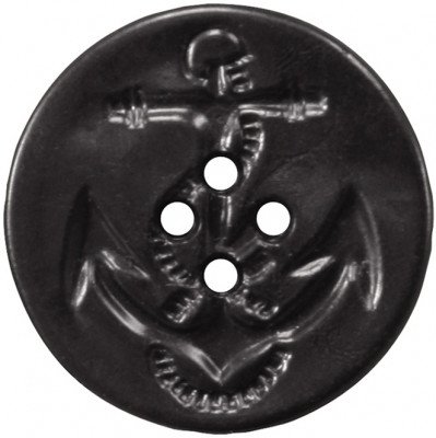 Пуговицы для бушлата или пальто с якорем черные Rothco Peacoat Buttons (25 pcs) Black 206, фото