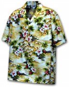 Men's Hawaiian Shirts Allover Prints - 410-3238 Maize