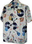 Men's Hawaiian Shirts Allover Prints - 410-3886 Ivory