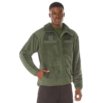 Куртка флисовая оливковая 3-й слой 3-е поколения ECWCS Rothco Generation III Level 3 ECWCS Fleece Jacket Olive Drab 97390, фото