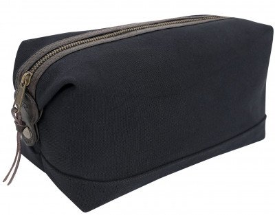 Сумка несессер черная винтажная хлопковая Rothco Canvas Dual Compartment Travel Kit Black 9126, фото