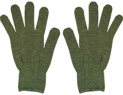 Полипропиленовые американские черные вязаные перчатки-подклад Rothco G.I. Polypropylene Glove Liners Olive Drab 8413, фото