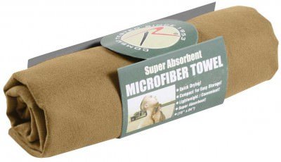 Полотенце из микрофибры койотовое Rothco Microfiber Towel Coyote Brown, фото