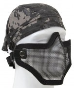 Bravo Tac Gear Strike Steel Half Face Mask Black 847 