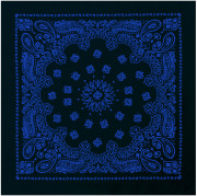 Rothco Trainmen Bandana Black/Blue Print (56 x 56 см) 4044