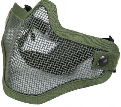 Cтрайкбольная маска Bravo Tactical Gear Strike Steel Half Face Mask - Olive Drab 857, фото
