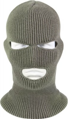 Маска Wisconsin Knitwear® Acrylic Three-Hole Face Mask - Foliage Green - 5463, фото
