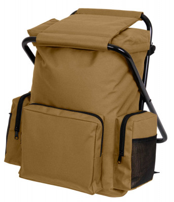 Комбинированные водостойкие рюкзаки со встроенным стулом Rothco Backpack and Stool Combo Pack, фото