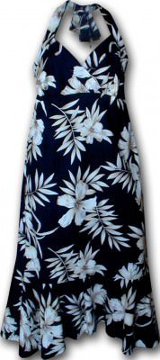 Платье гавайское халтер Pacific Legend Halter Dress - 328-3557 Black, фото