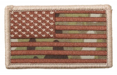 Нашивка мультикам с велкро флаг США Rothco U.S. Flag Velcro Patch - MultiCam™ / Forward 17771, фото
