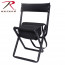 Складные стулья на алюминиевой раме со спинкой Rothco Deluxe Camo Stool w/ Pouch - Черный складной стул на алюминиевой раме со спинкой Rothco Deluxe Camo Stool w/ Pouch