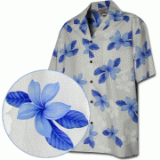 Men's Hawaiian Shirts Allover Prints - 410-3551 Blue