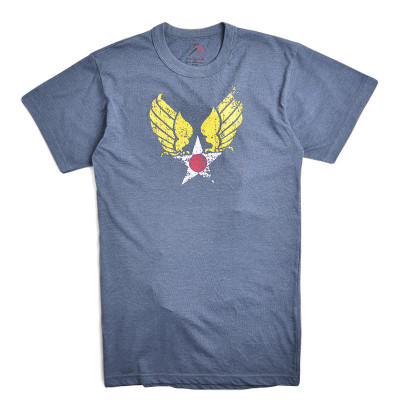 Винтажная лицензионная футболка с эмблемой Стратегического Командования ВВС США Rothco Vintage Navy Blue Strategic Air Command Print T-Shirt 66600, фото