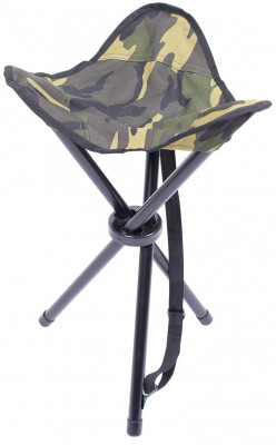 Складные стулья для пикника или туризма на трех ножках Rothco Collapsible Stool With Carry Strap, фото