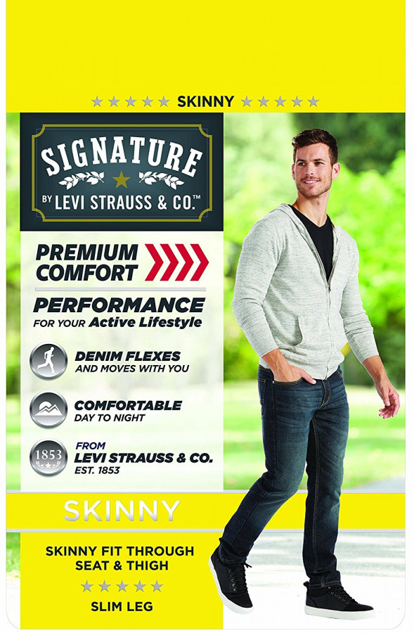 Signature by levi strauss & co top men's skinny jean