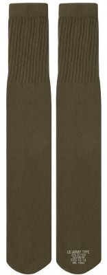 Американские армейские оливковые носки Elder Hosiery U.S. Army Type Tube Socks Olive Drab 6181, фото