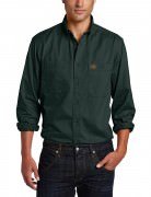 Wrangler Men's RIGGS Workwear® Twill Work Shirt Forest Green