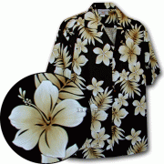 Men's Hawaiian Shirts Allover Prints - 410-3559 Black