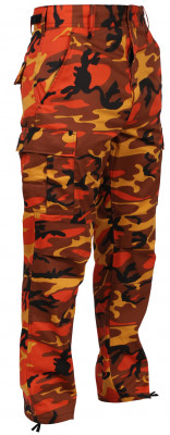 Камуфлированные брюки оранжевый камуфляж Rothco BDU Pant Savage Orange Camo 8865, фото
