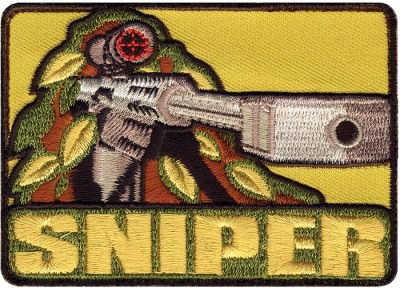 Нашивка с липучкой велкро «Снайпер» Rothco Sniper Morale Patch 72187, фото