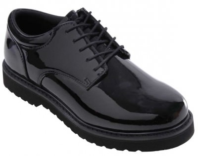 Черные зеркально-блестящие парадные форменные туфли Rothco Uniform Oxford / Work Sole Black 5250 , фото